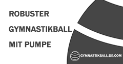 Robuster Gymnastikball mit Pumpe